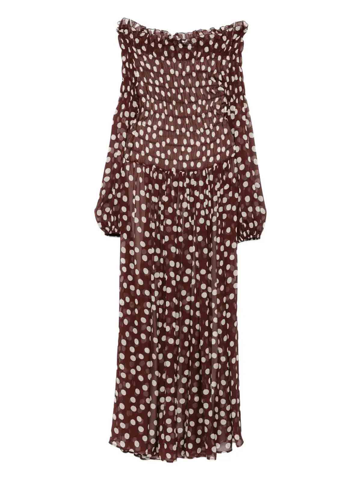 Raquel Diniz Off-shoulder Dress In Multi