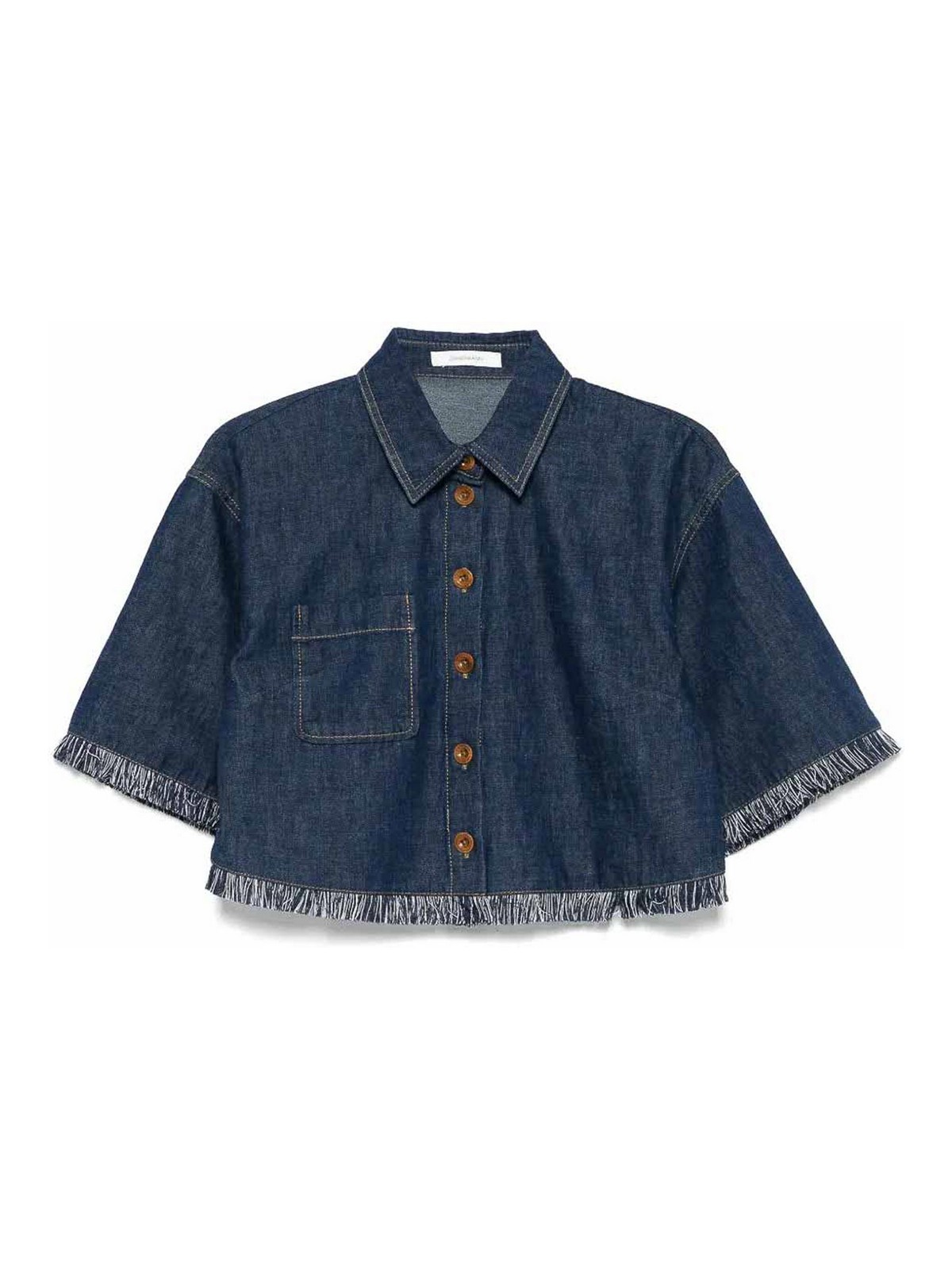 Zimmermann Rhiannon Denim Shirt In Blue