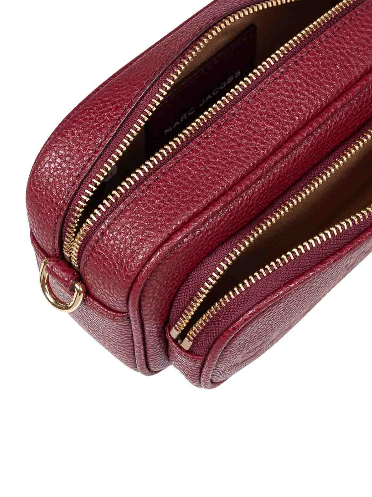Marc Jacobs The Crossbody Shoulder Bag In Bordeaux Leather In Blue