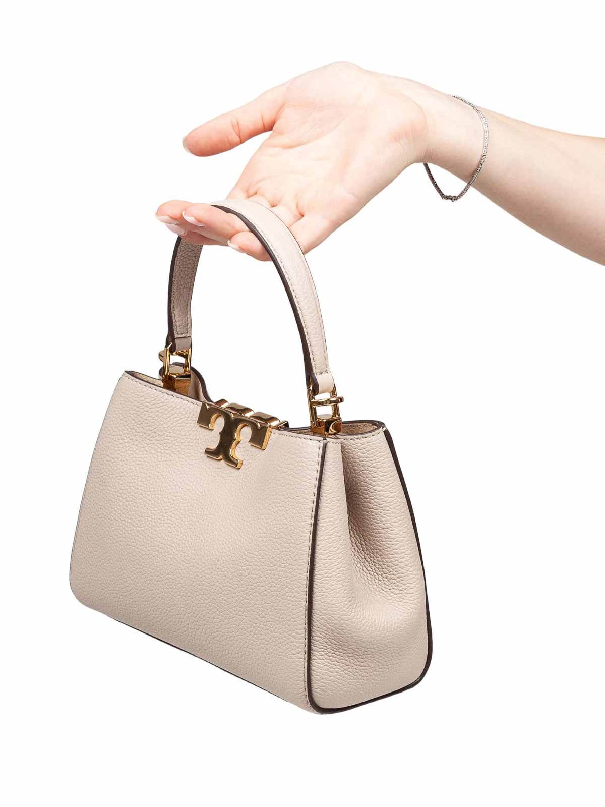 Tory Burch Mini Satchel Eleanor Bag In Brown