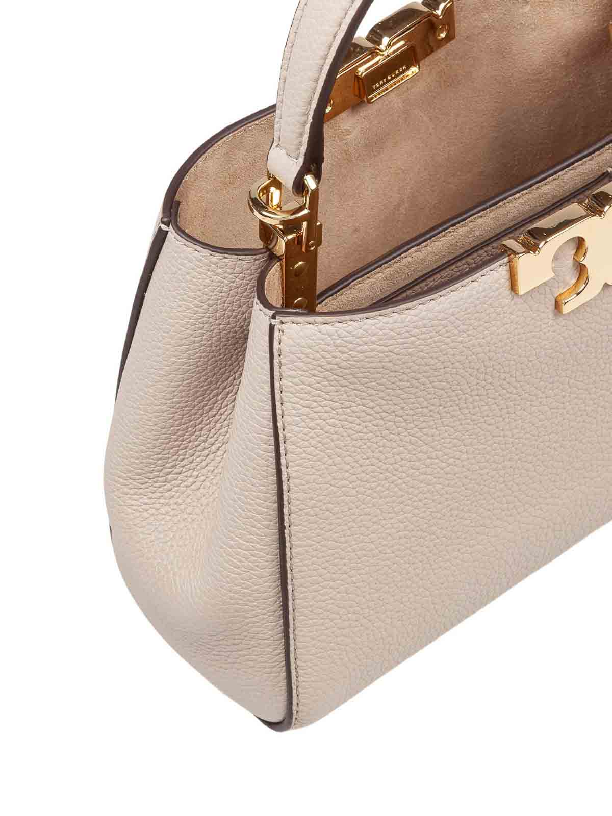Tory Burch Mini Satchel Eleanor Bag In Brown