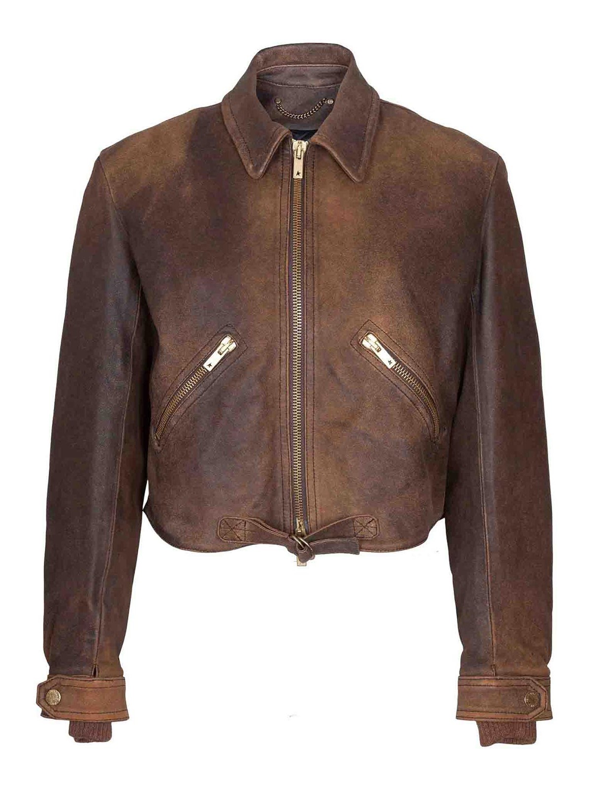 Golden Goose Journey Jacket In Coffee Color In Brown