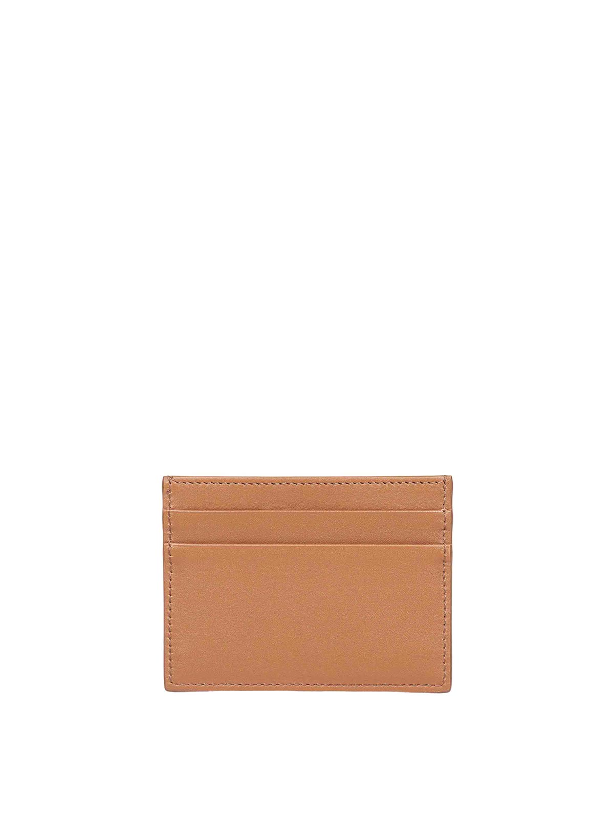 Dolce & Gabbana Veal Leather Plonge Caramel Color Leather In Brown