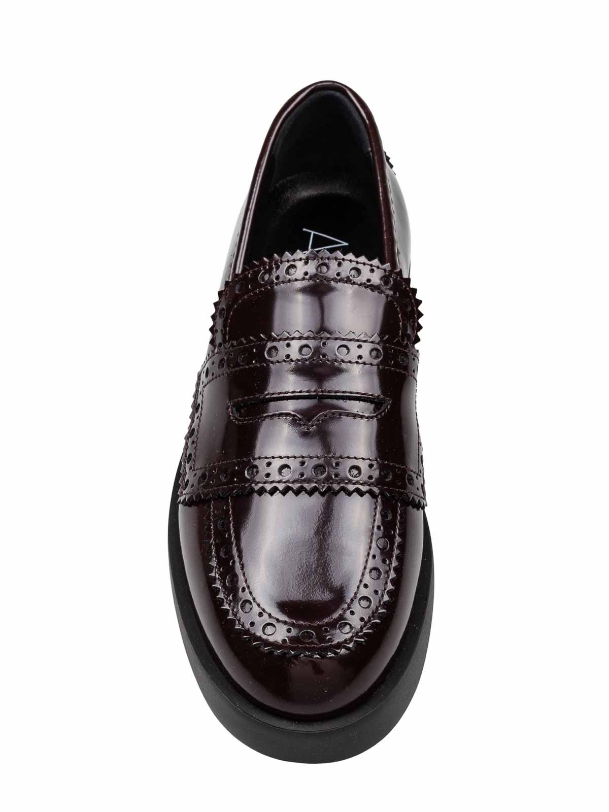 Agl Attilio Giusti Leombruni Agl Leather Loafer In Mocha Color In Brown
