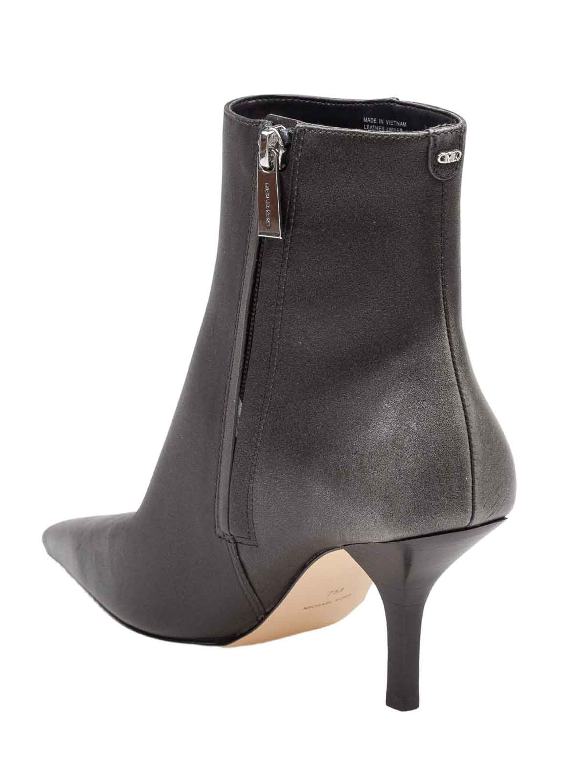 Michael Kors Selina Boot In Leather And Storm Color In Multi