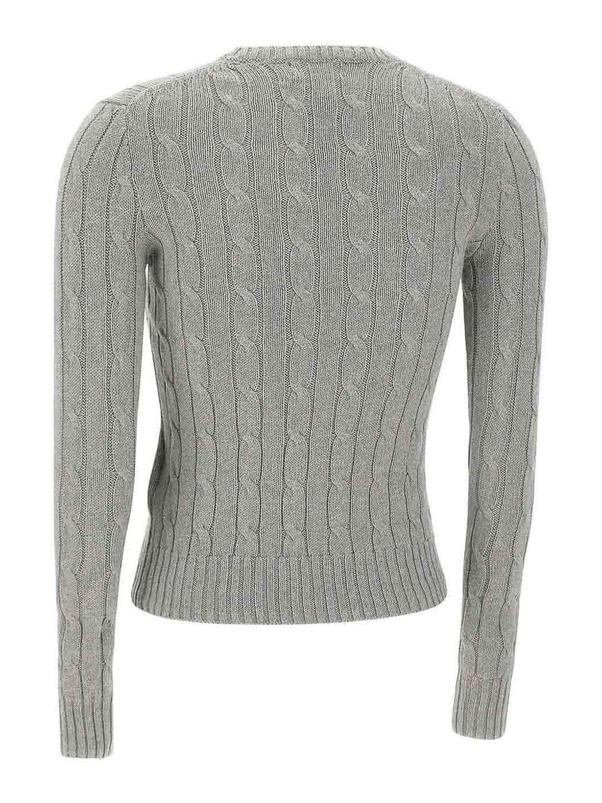 Polo Ralph Lauren Cable-knit Sweater In Gray