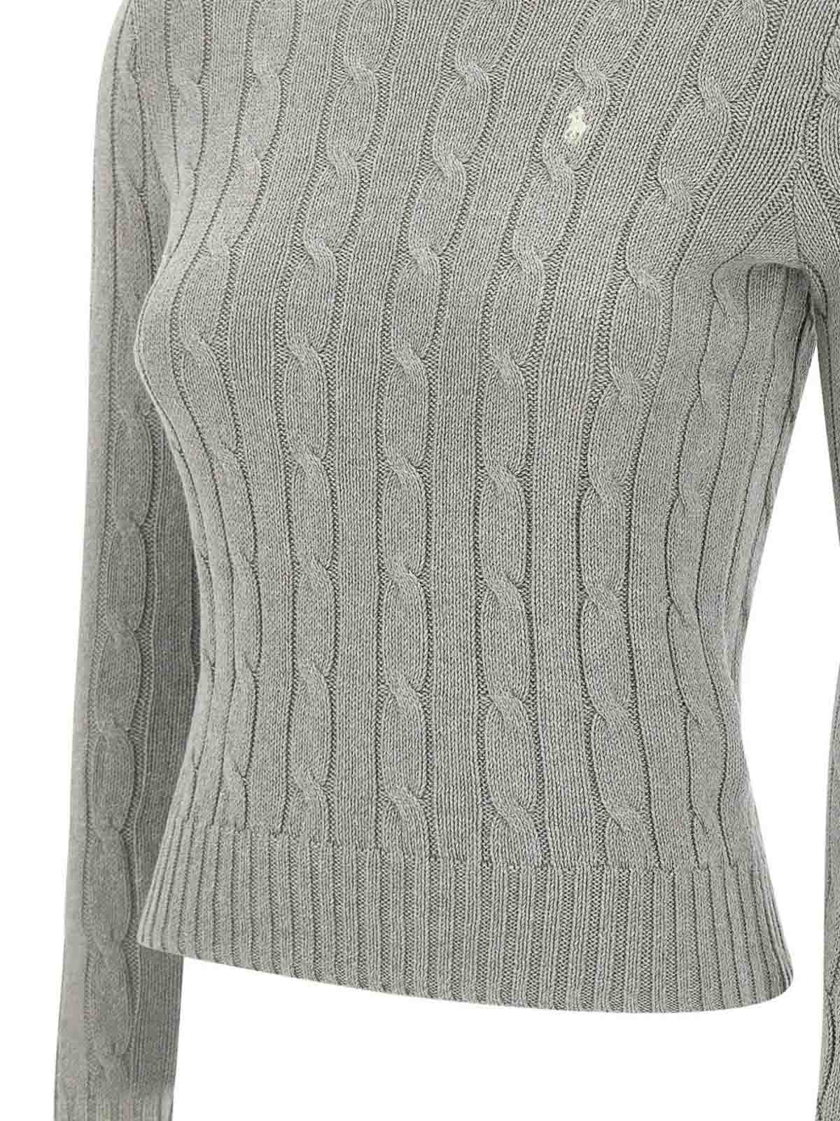 Polo Ralph Lauren Cable-knit Sweater In Gray