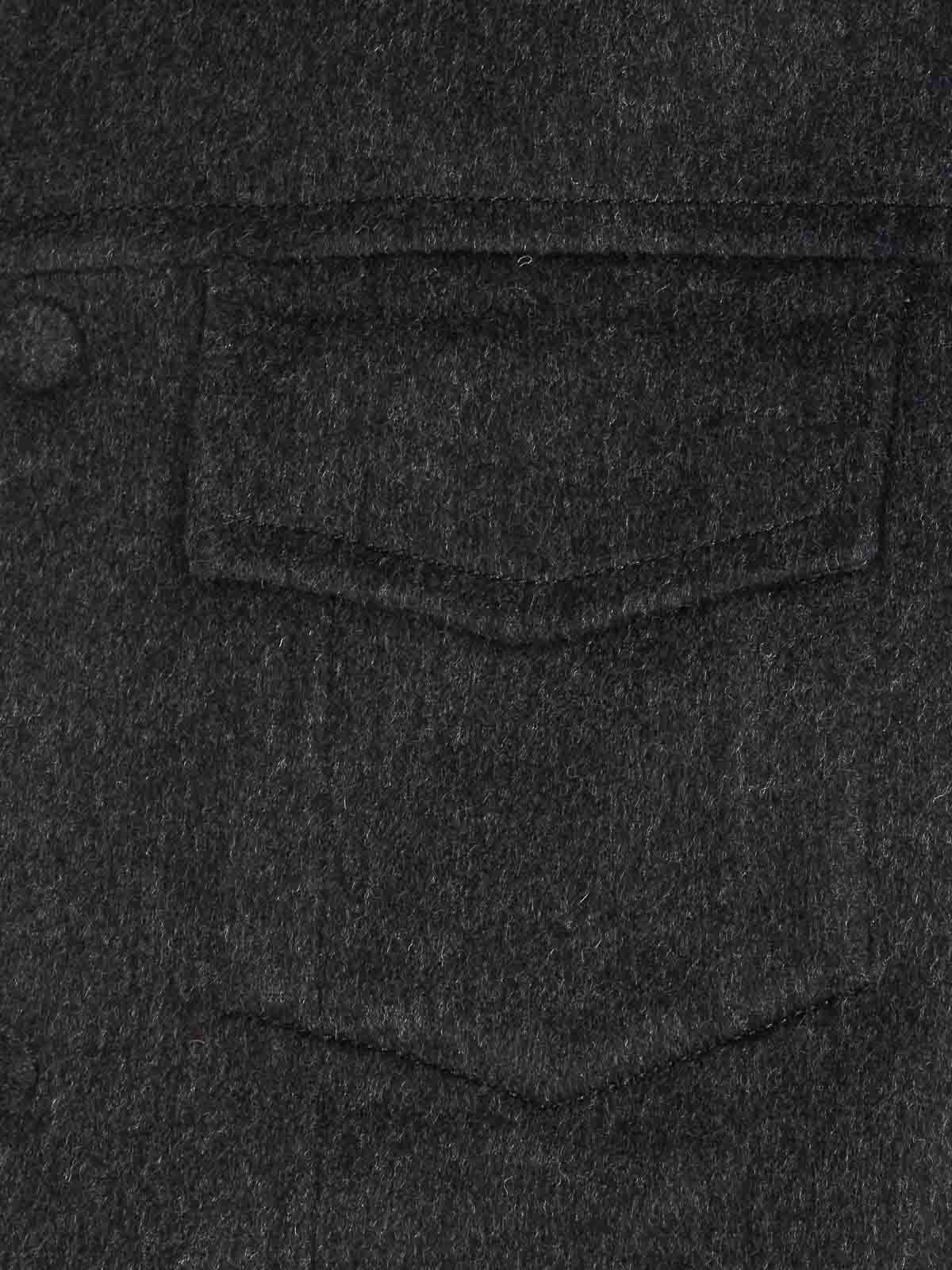 Ami Alexandre Mattiussi Dark Grey Jacket Frontal Buttons Closure In Gray