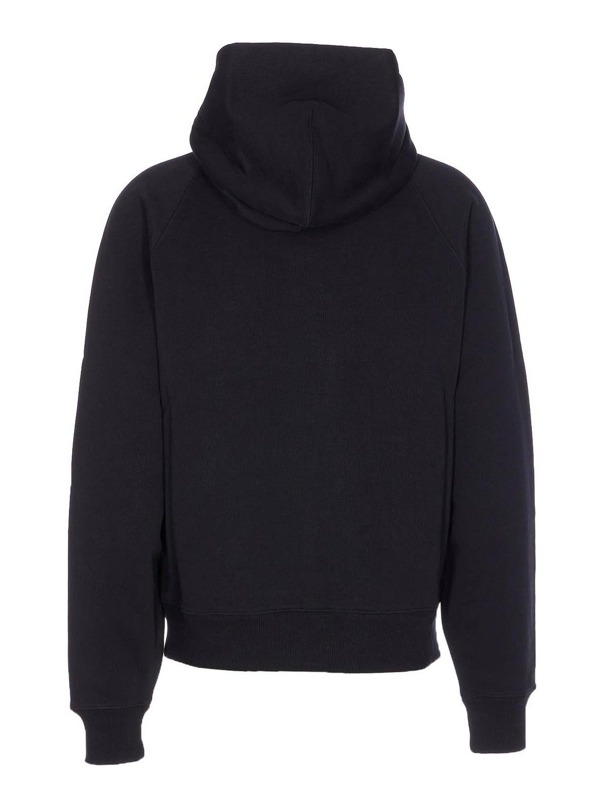 Ami Alexandre Mattiussi Ami Paris Black Ami De Coeur Hoodie Men In Black