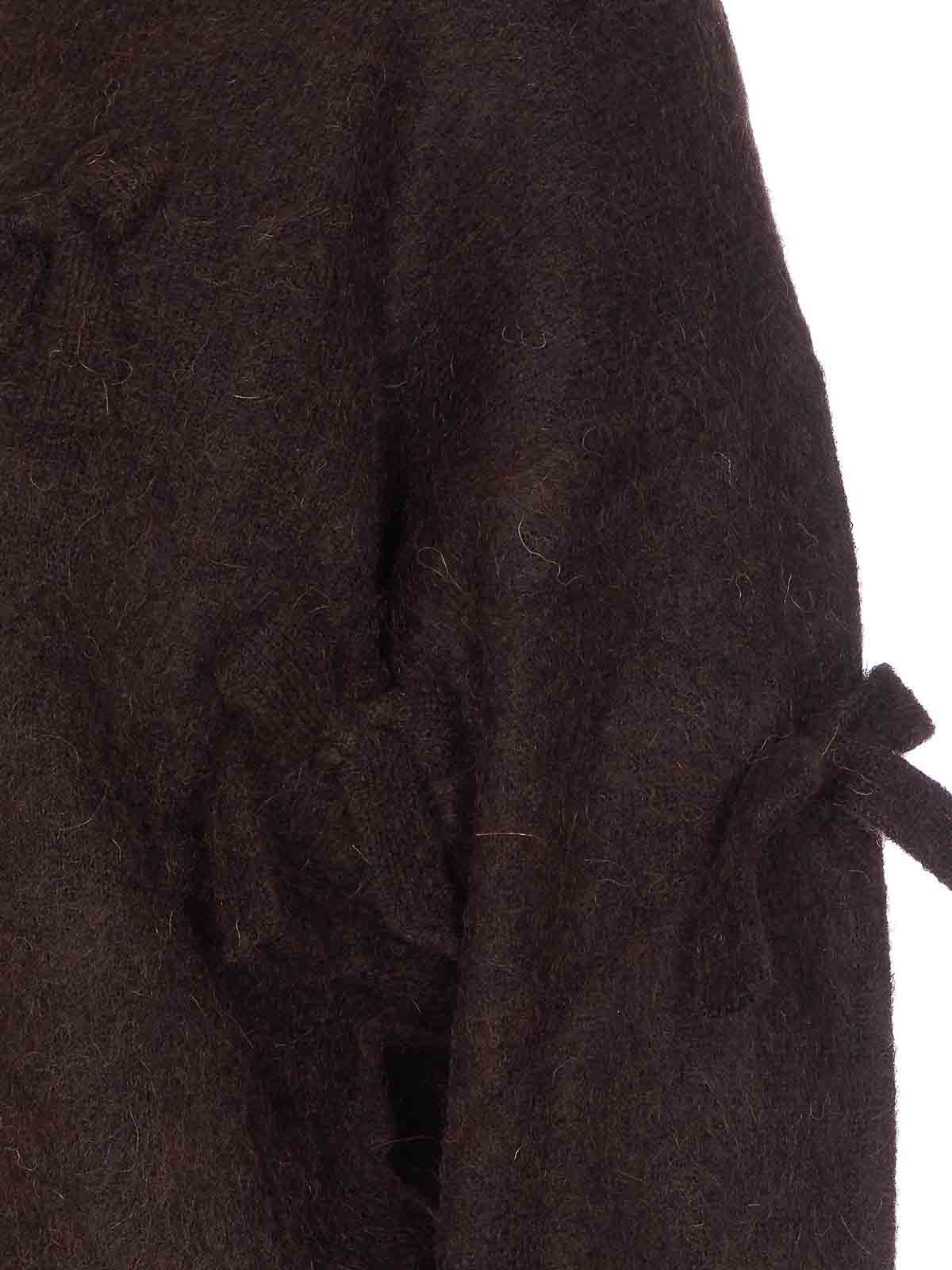 Aniye By Knitted Zip-up Casual Jacket In Brown