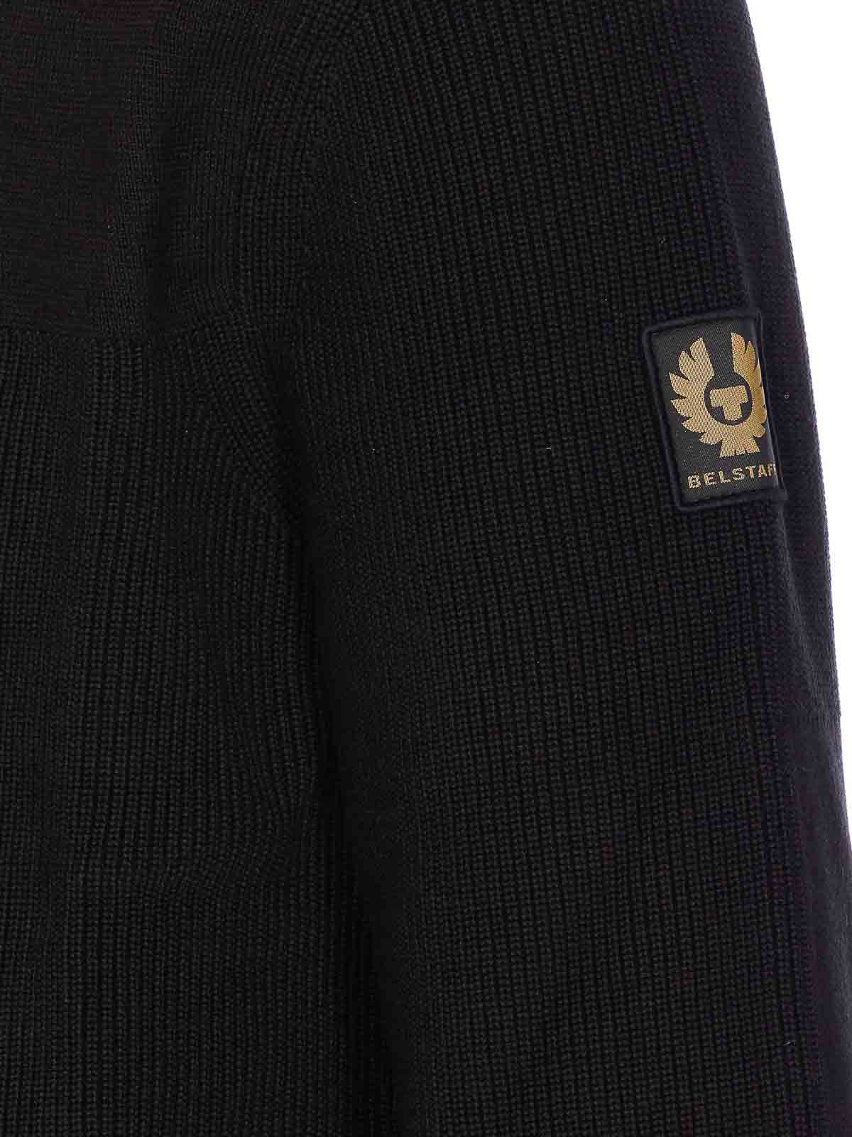 Belstaff Black Commander Sweater In Black