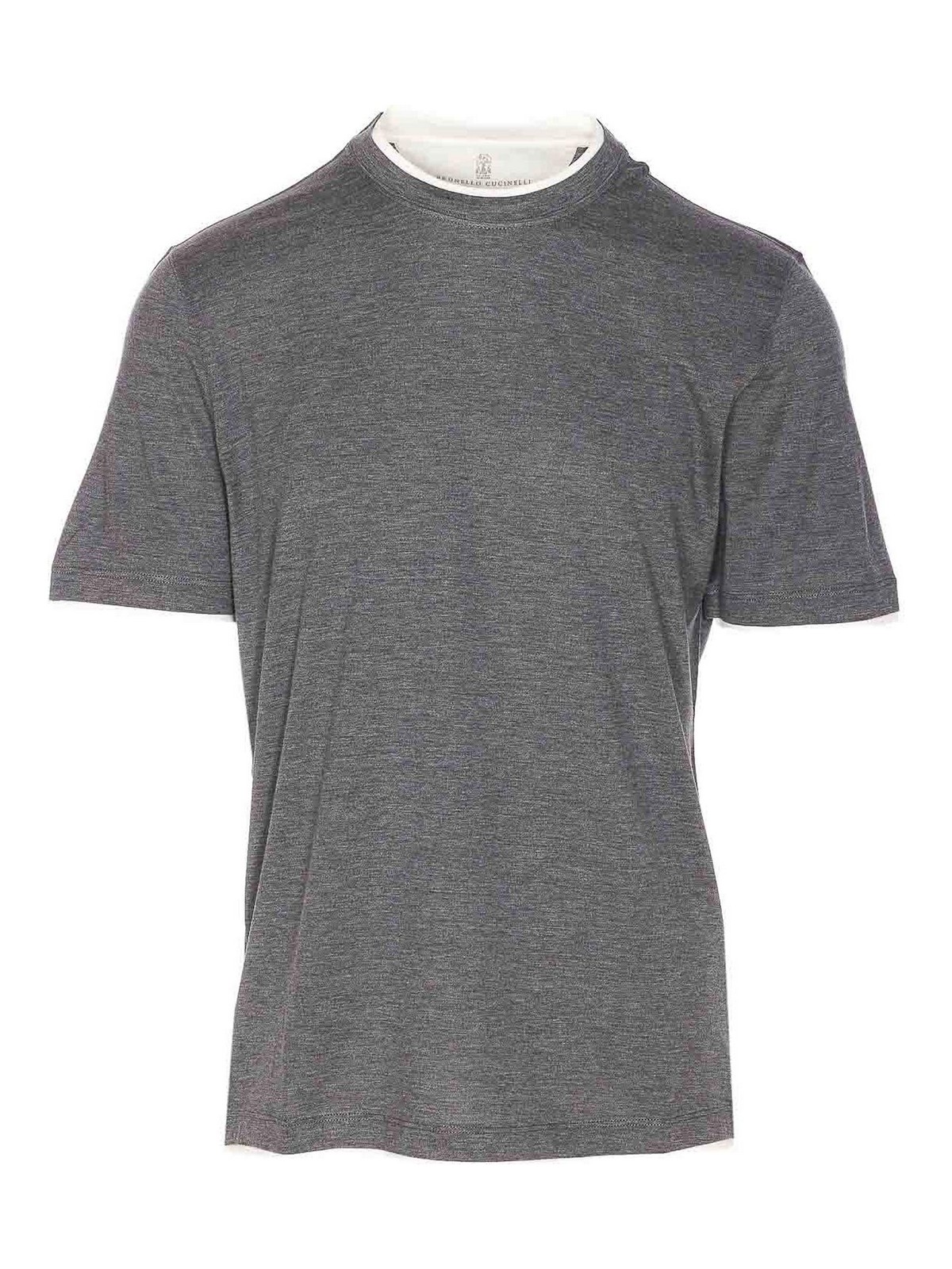 Brunello Cucinelli T-shirt In Gray