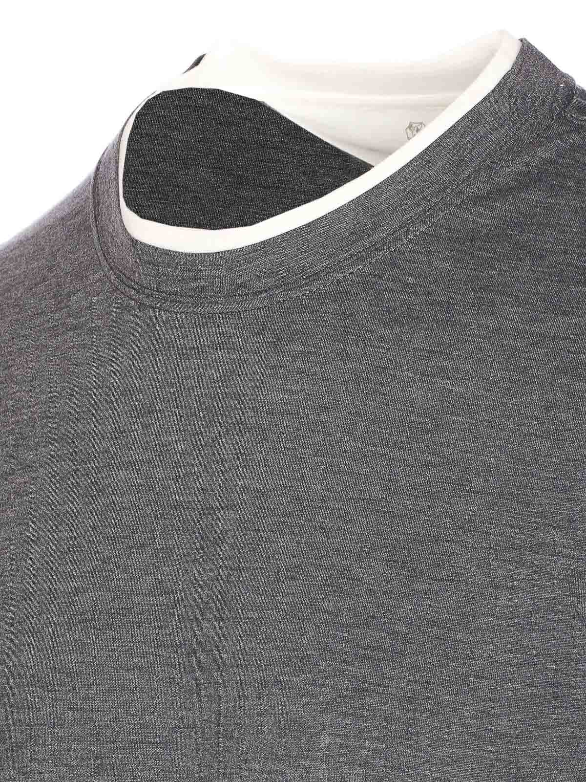 Brunello Cucinelli T-shirt In Gray