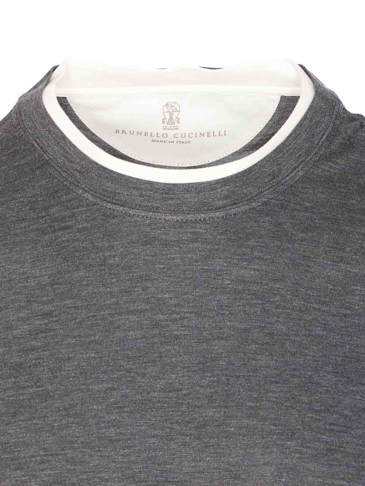 Brunello Cucinelli T-shirt In Gray