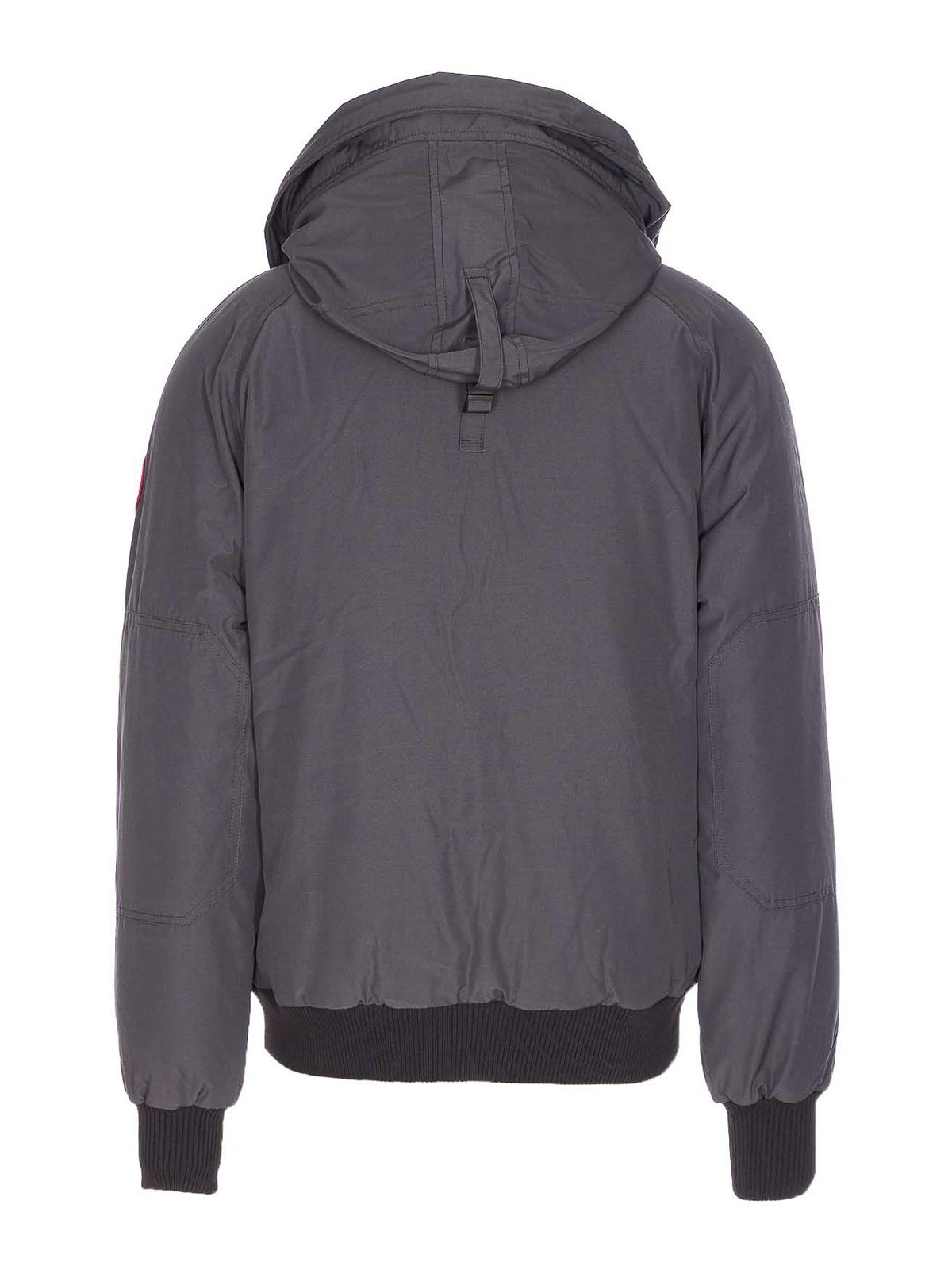 Canada Goose Hooded Bomber Jacket Long Sleeves In Gray