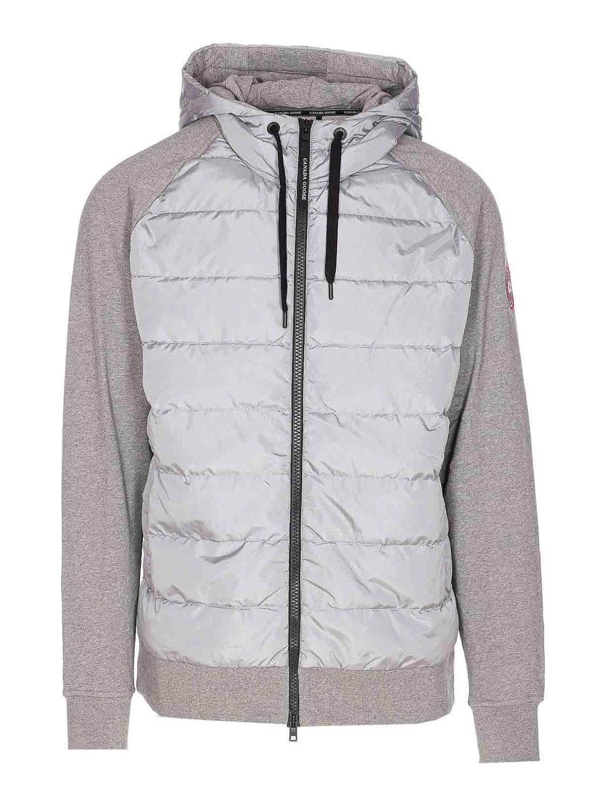 Canada Goose Men Hybridge Huron Zipped Hoodie In Gray
