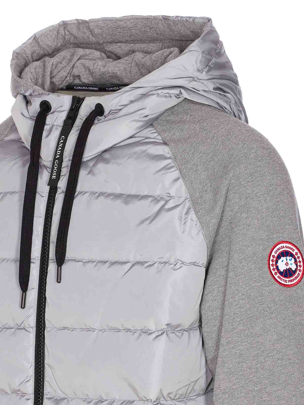 Canada Goose Men Hybridge Huron Zipped Hoodie In Gray