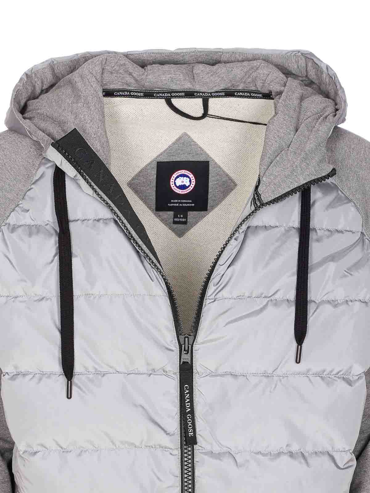 Canada Goose Men Hybridge Huron Zipped Hoodie In Gray