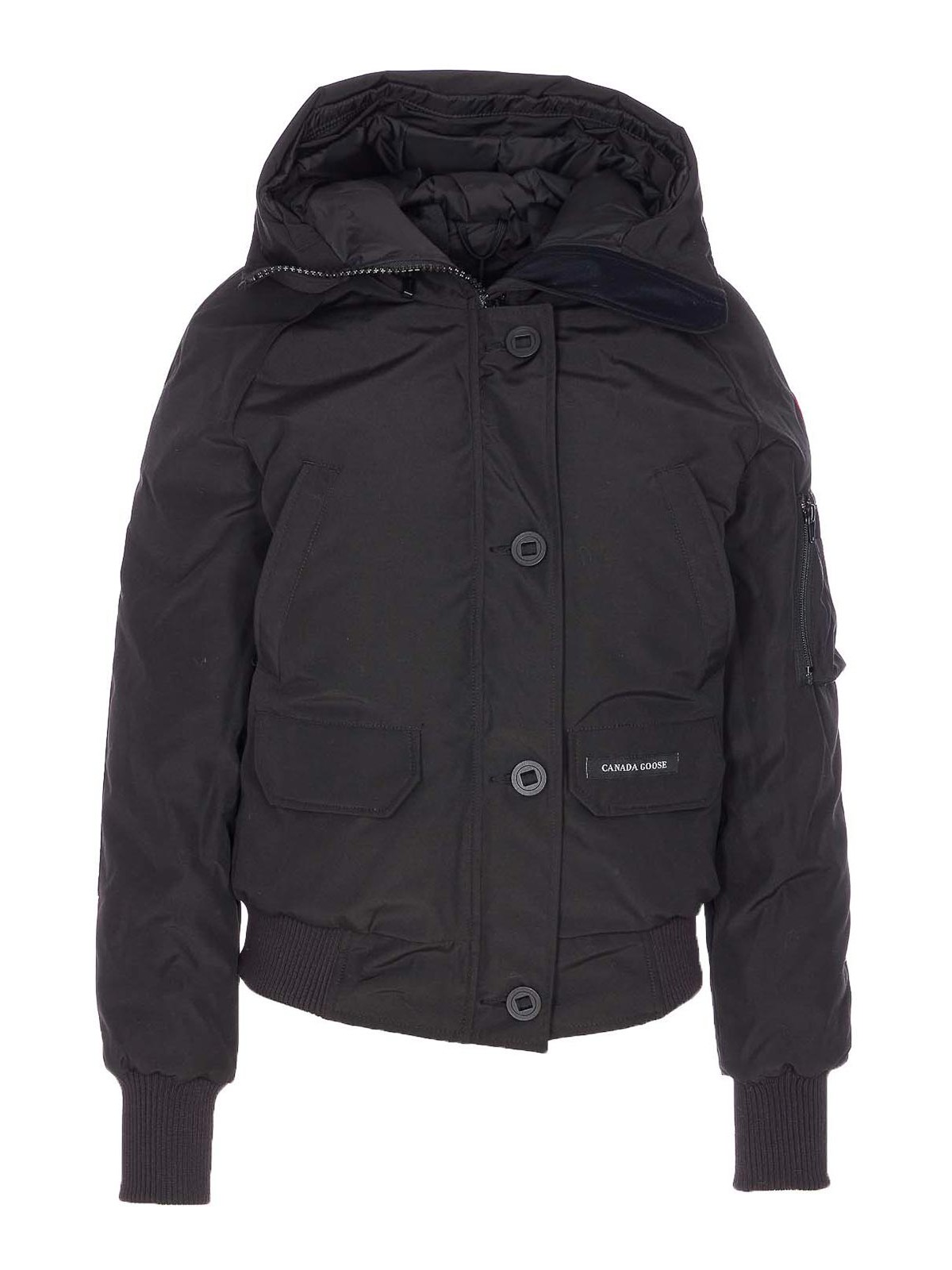 Canada Goose Black Chillwack Bomber Zip In Black