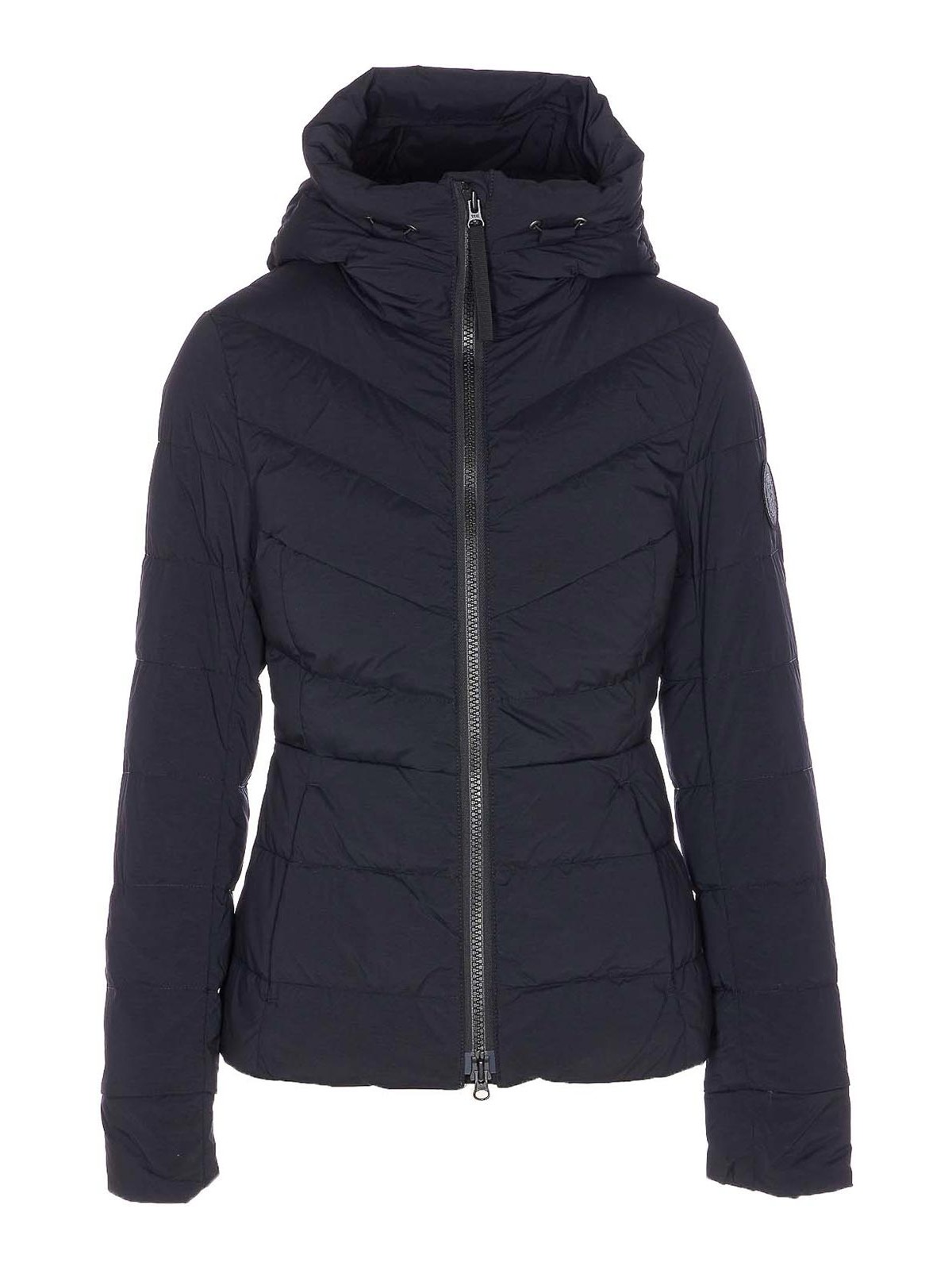 Canada Goose Black Clair Jacket Frontal Zip Closure In Blue