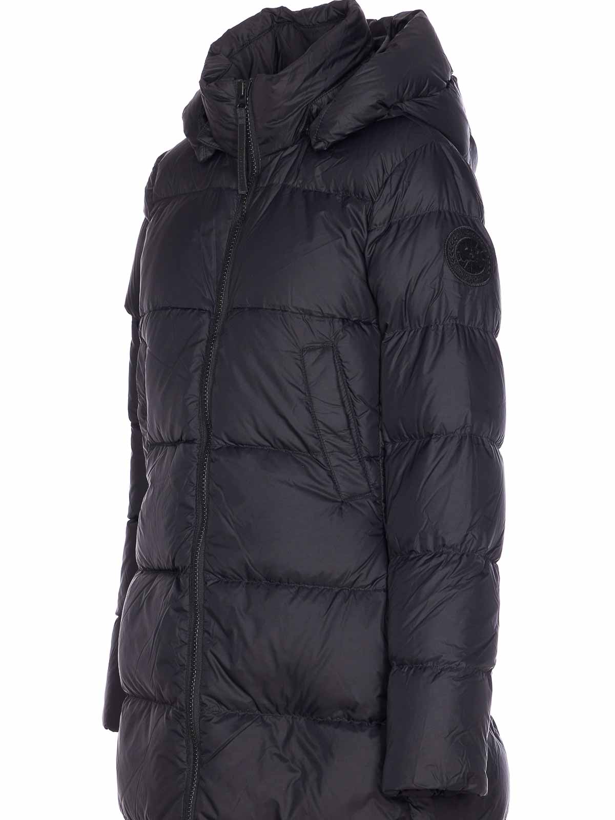 Canada Goose Black Mystique Puffer Down Jacket In Black