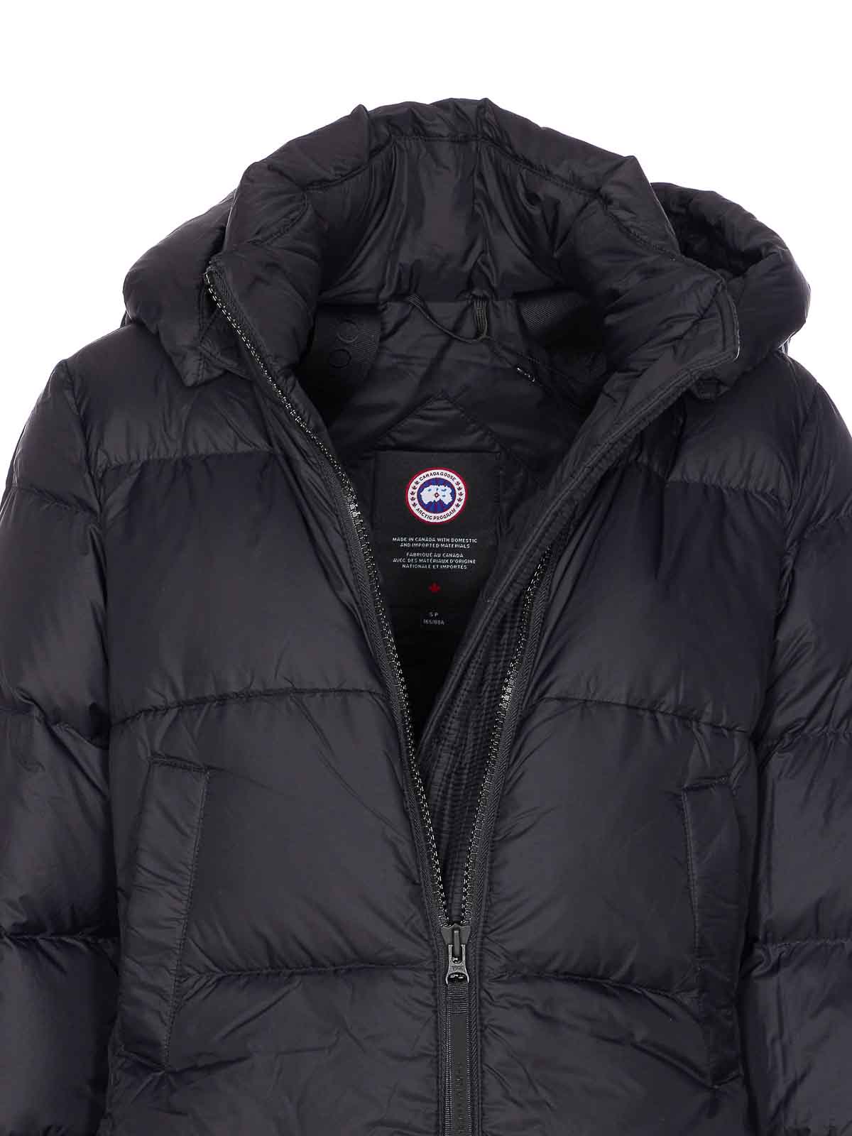Canada Goose Black Mystique Puffer Down Jacket In Black