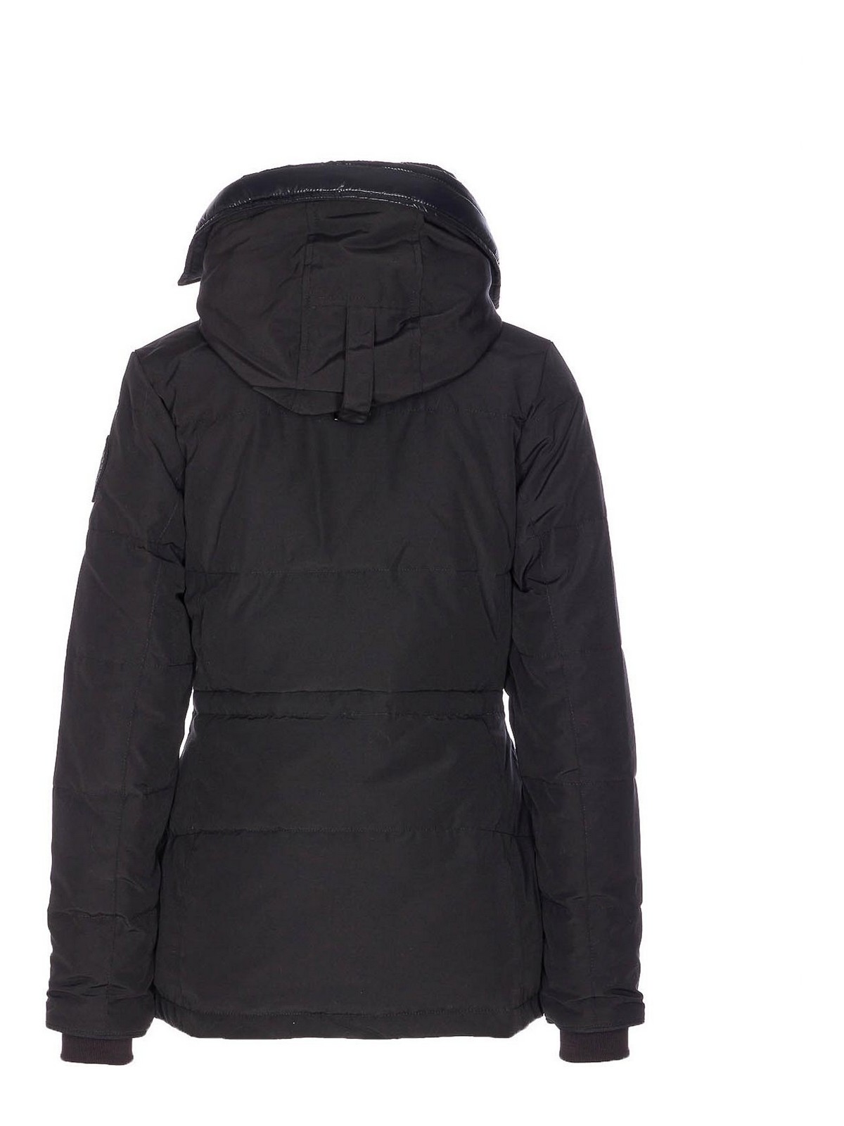 Canada Goose Black Chelsea Parka Frontal Zip Closure In Black