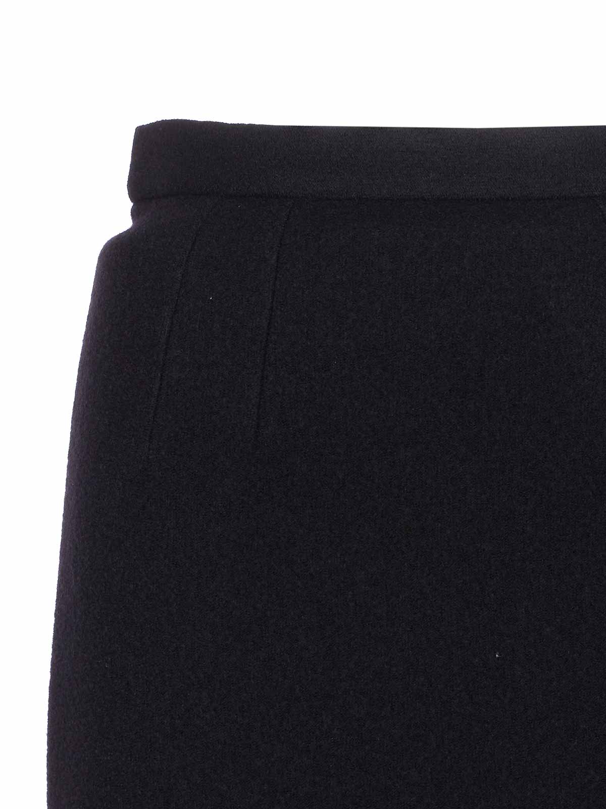 Dolce & Gabbana High-waisted Straight Midi Skirt In Black