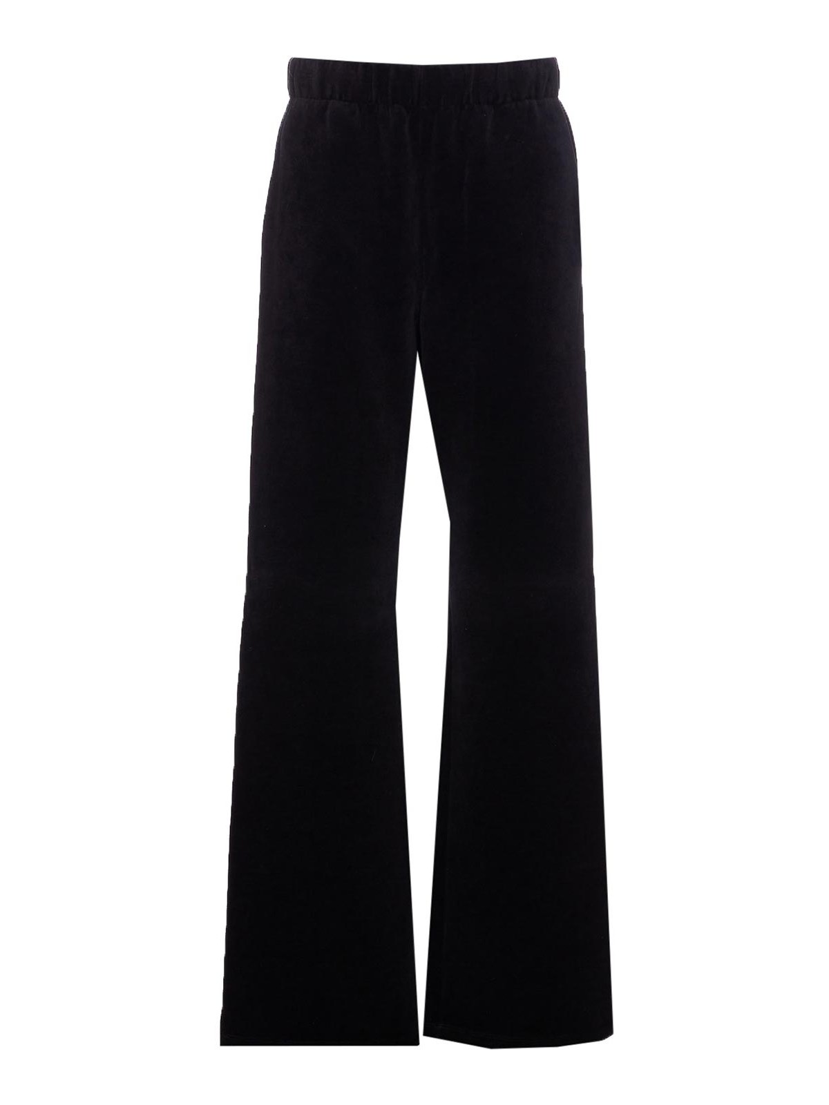 Golden Goose Ws Jogging Wide Leg French Pockets Double Chenille Jersey With Label In Black