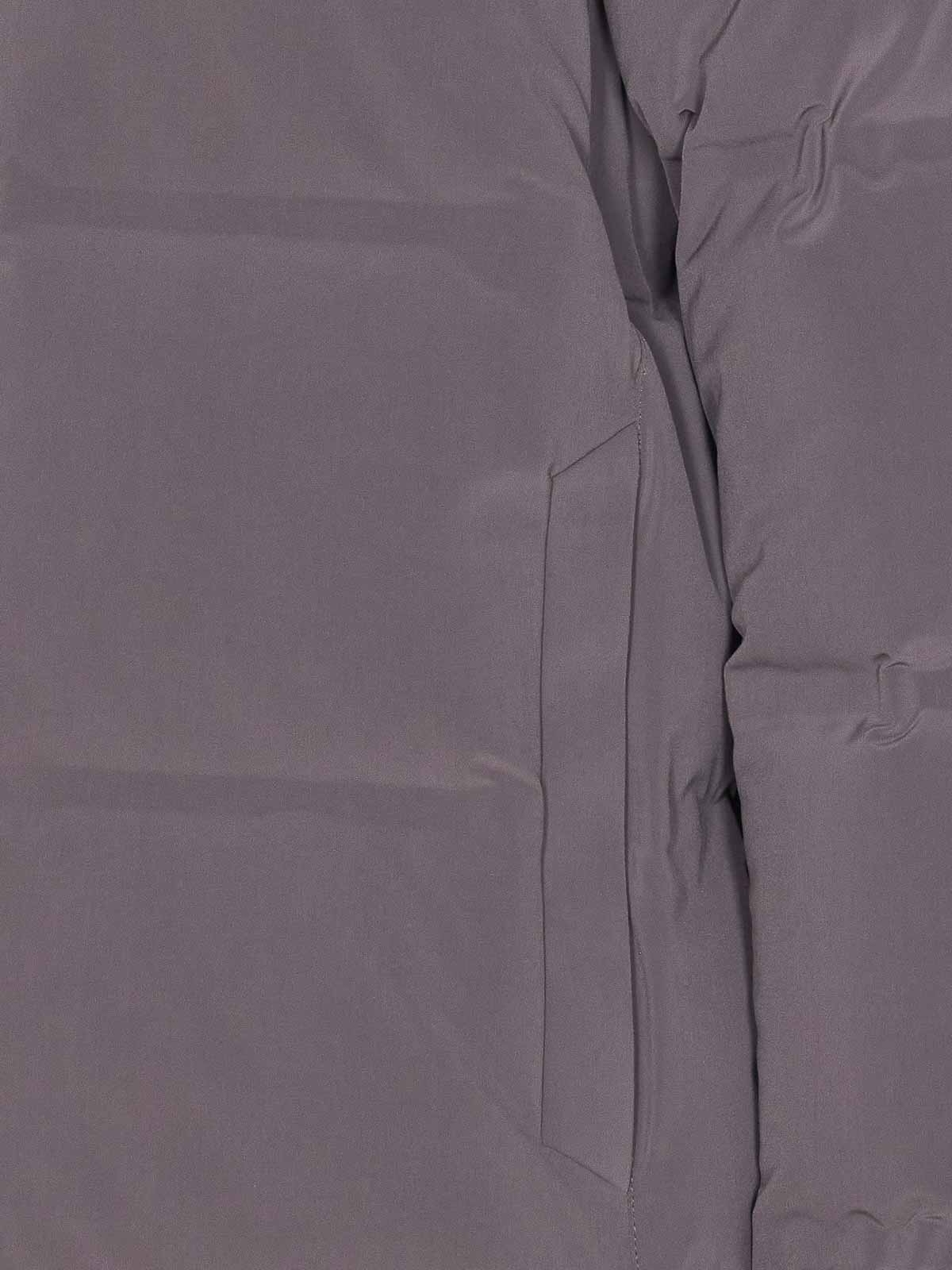 Herno Grey Down Jacket Zip Closure On The Front In Gray