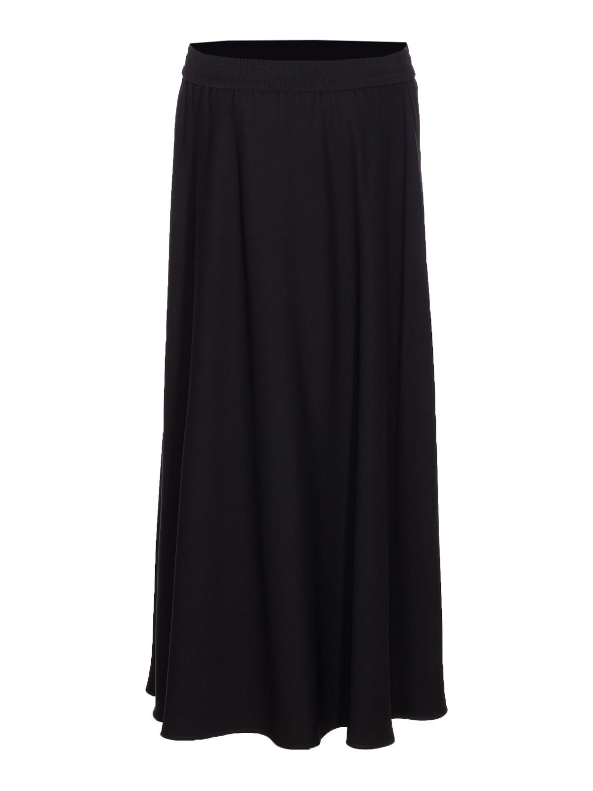 Herno Nylon Skirt With Drawstring And Elastic Waistband In Black