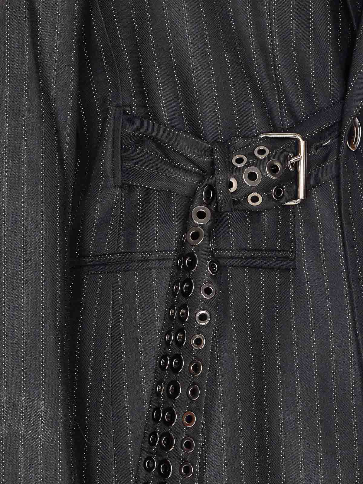 Isabel Marant Blue Nahia Striped Jacket In Gray