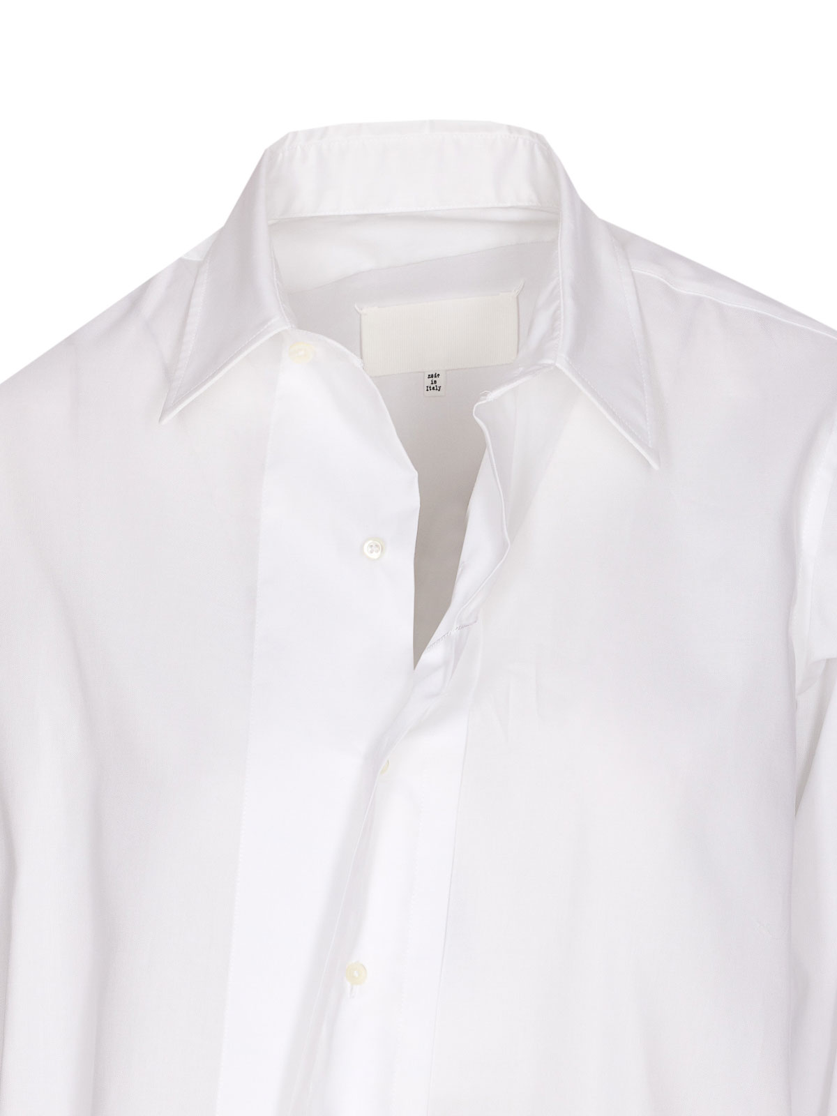 Maison Margiela Oversized Long-sleeve Shirt In Lightweight Cotton In White