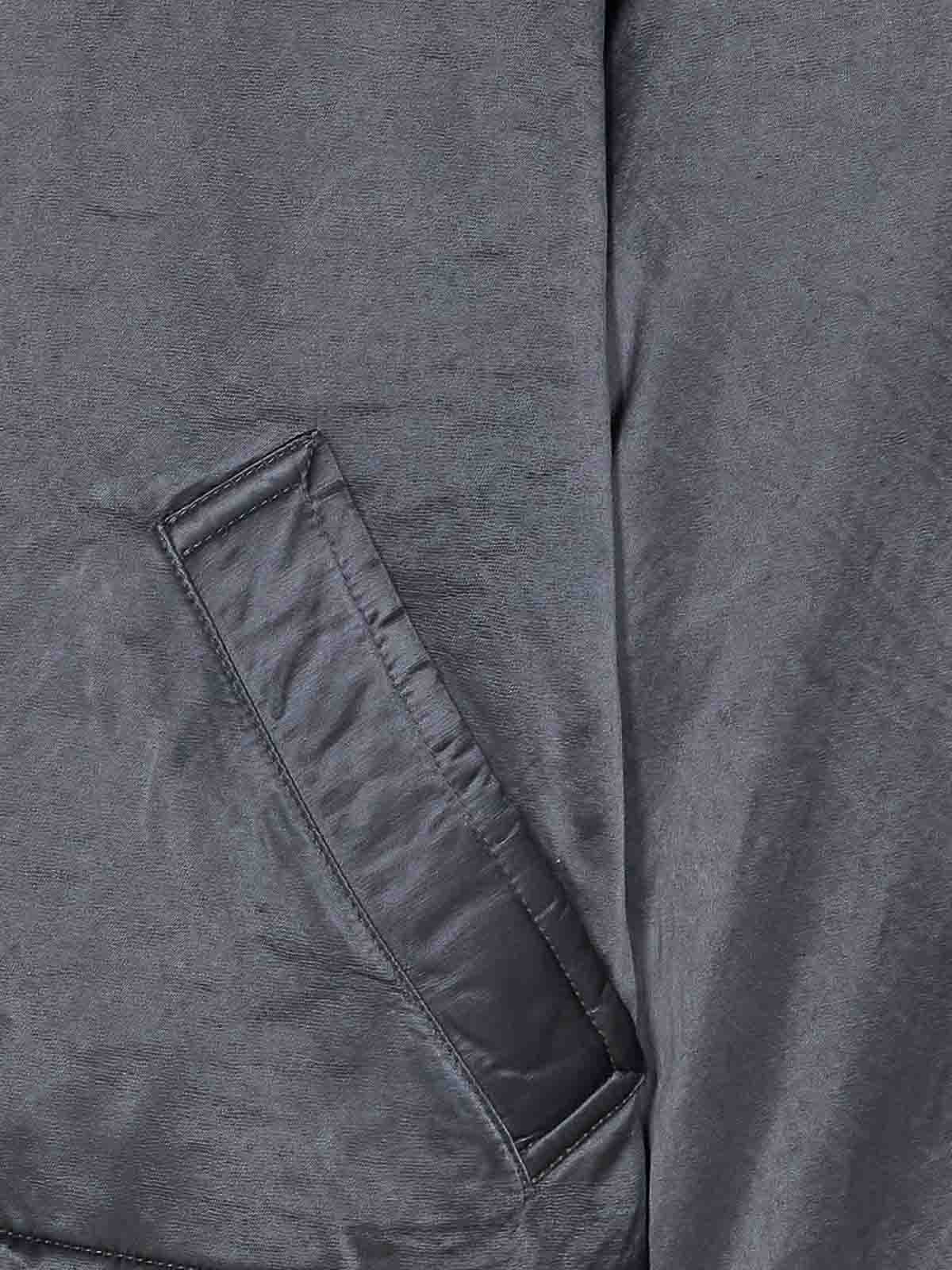 Mm6 Maison Margiela High Collar Down Jacket Featuring Pockets In Black
