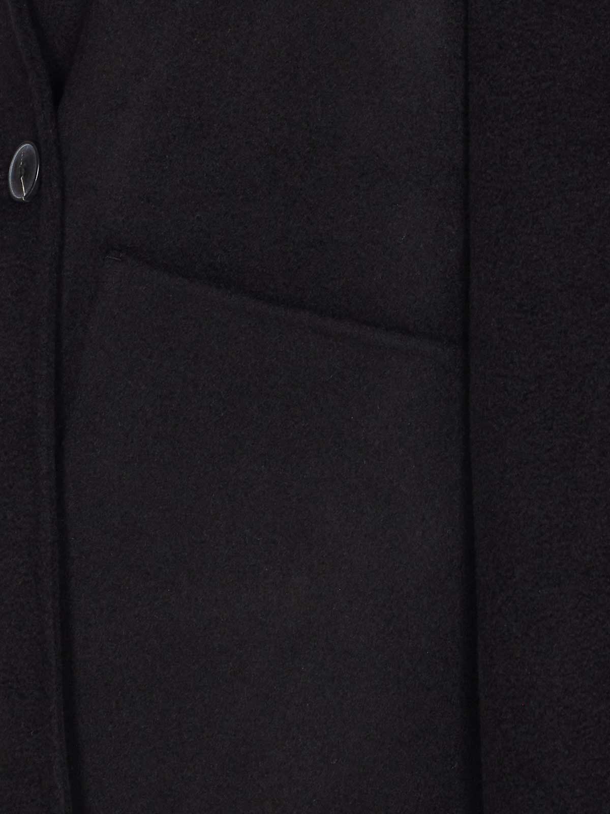 The Dynamis Studio Lyon Black Coat In Black