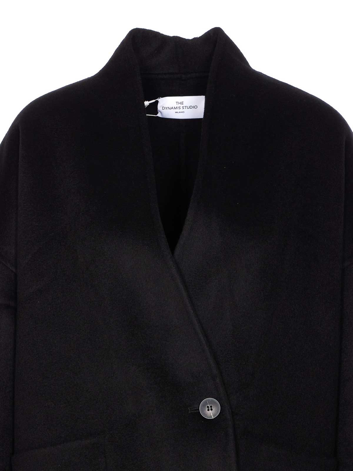 The Dynamis Studio Lyon Black Coat In Black