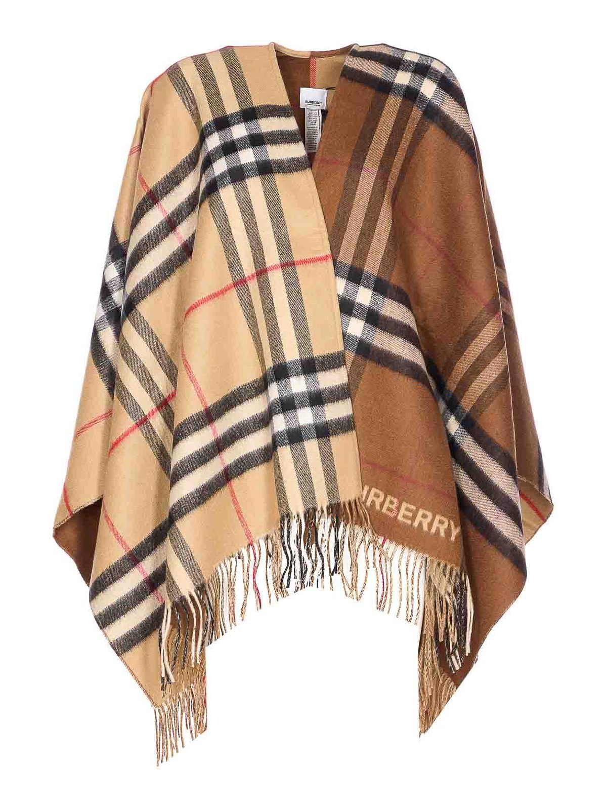 Burberry Beige Cape In Brown