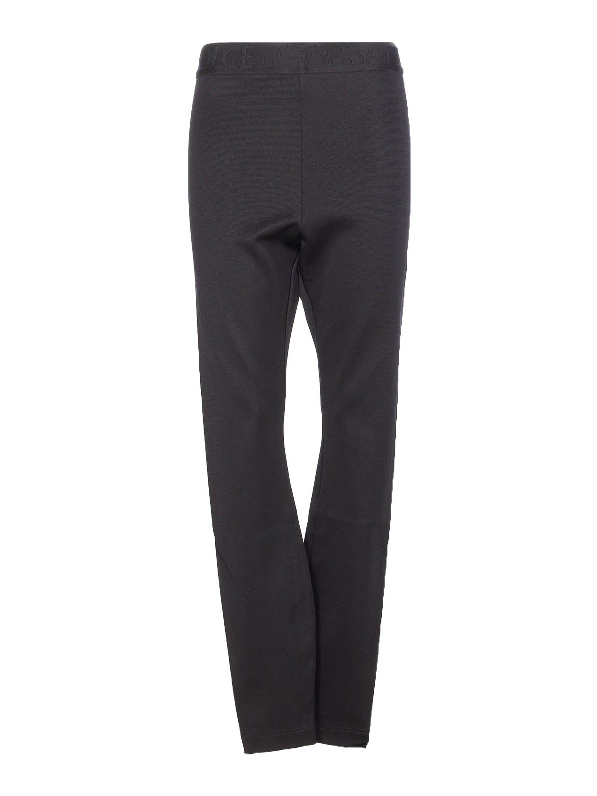 Dolce & Gabbana Logo Leggings In Black