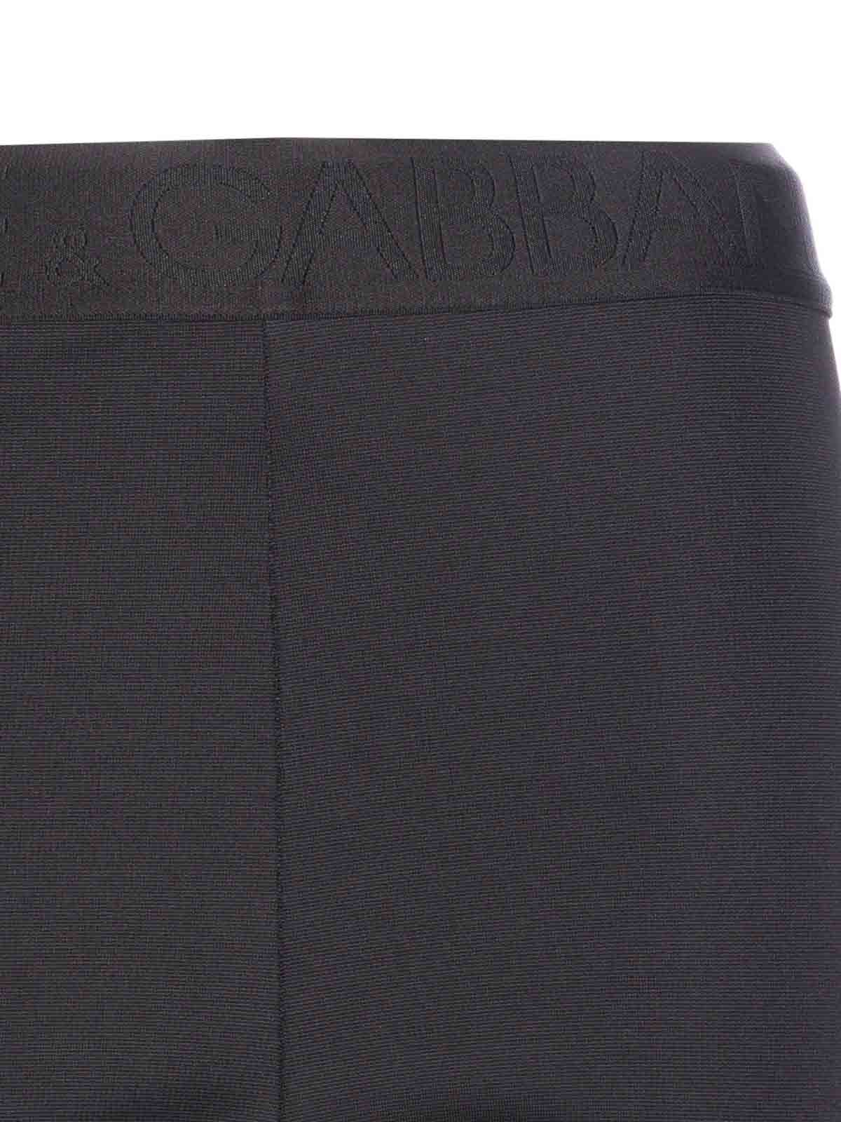 Dolce & Gabbana Logo Leggings In Black