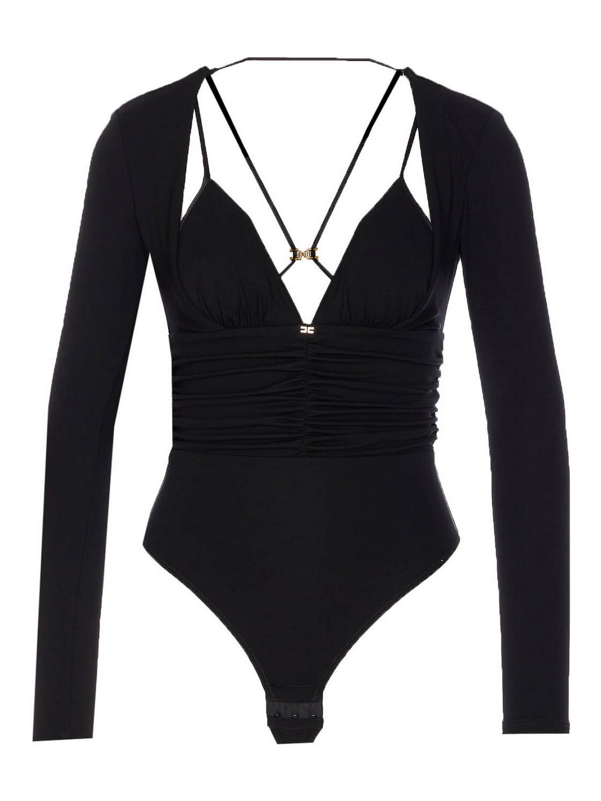 Elisabetta Franchi Dresses Blacks And Greys In Black