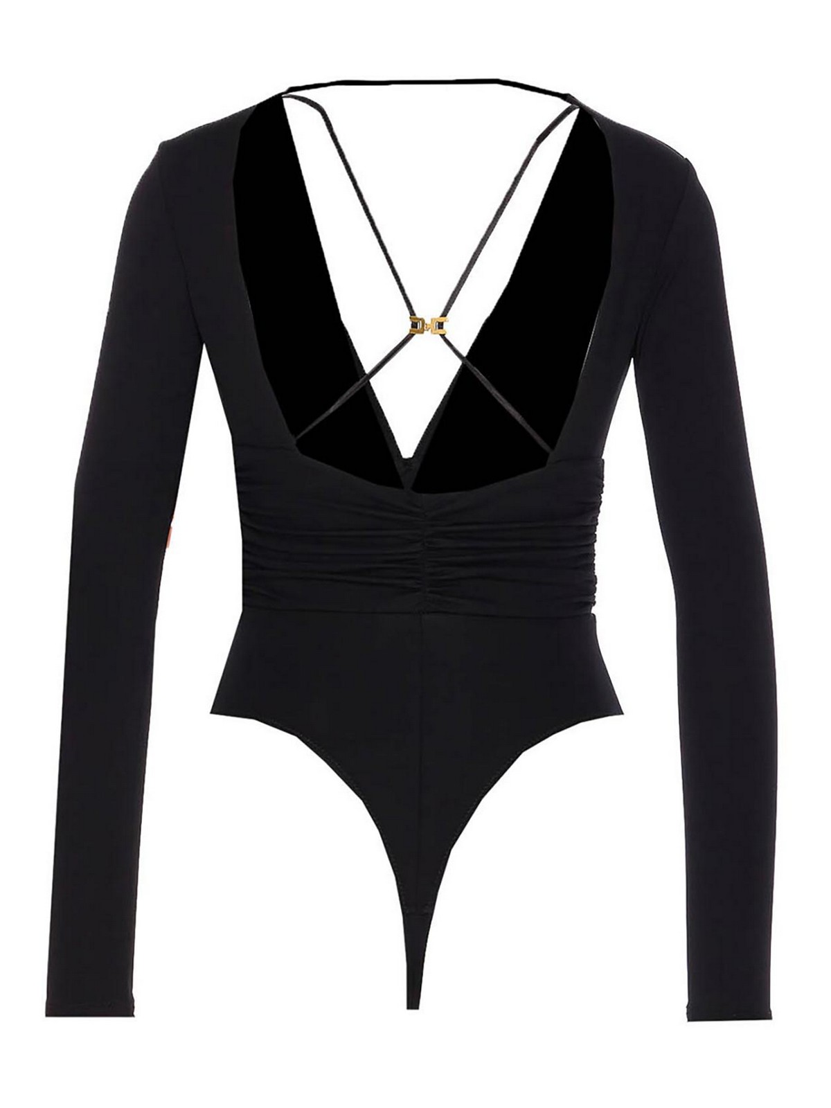 Elisabetta Franchi Dresses Blacks And Greys In Black