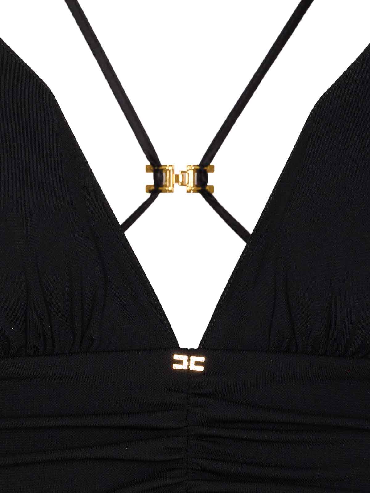 Elisabetta Franchi Dresses Blacks And Greys In Black