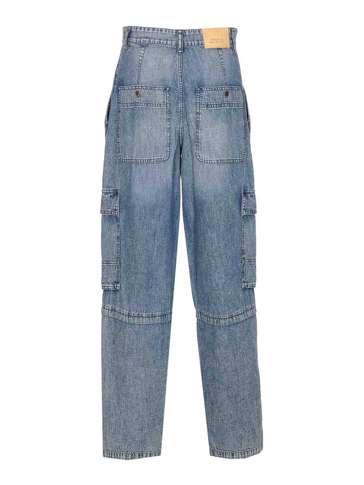 Isabel Marant Étoile Cargo Trousers Featuring Multiple Pockets In Blue