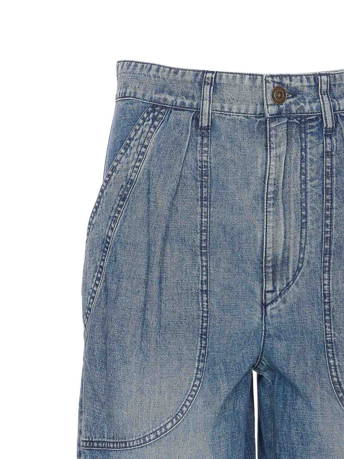 Isabel Marant Étoile Cargo Trousers Featuring Multiple Pockets In Blue
