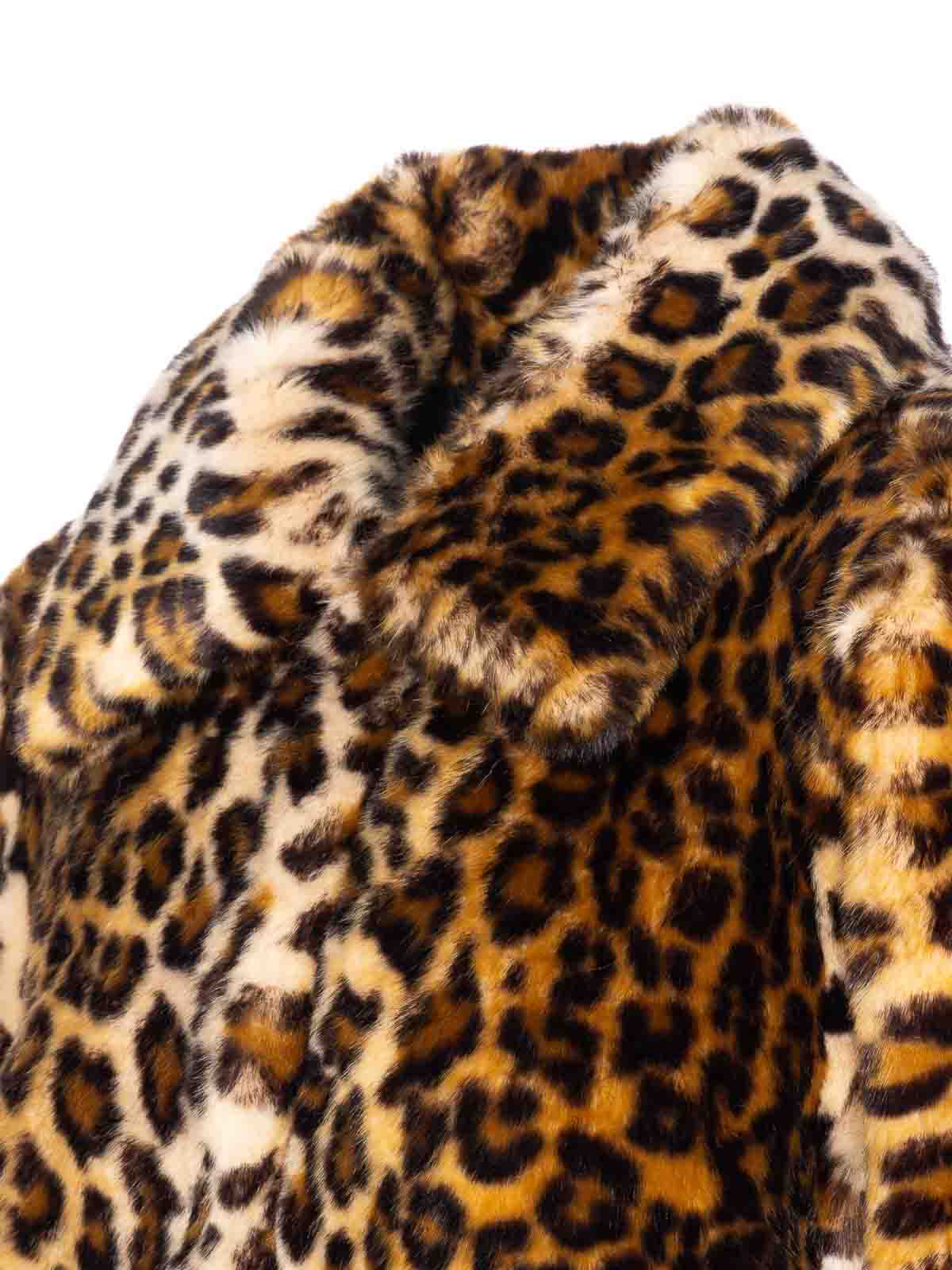 Liu •jo Leopard-print Button-fastening Jacket In Brown
