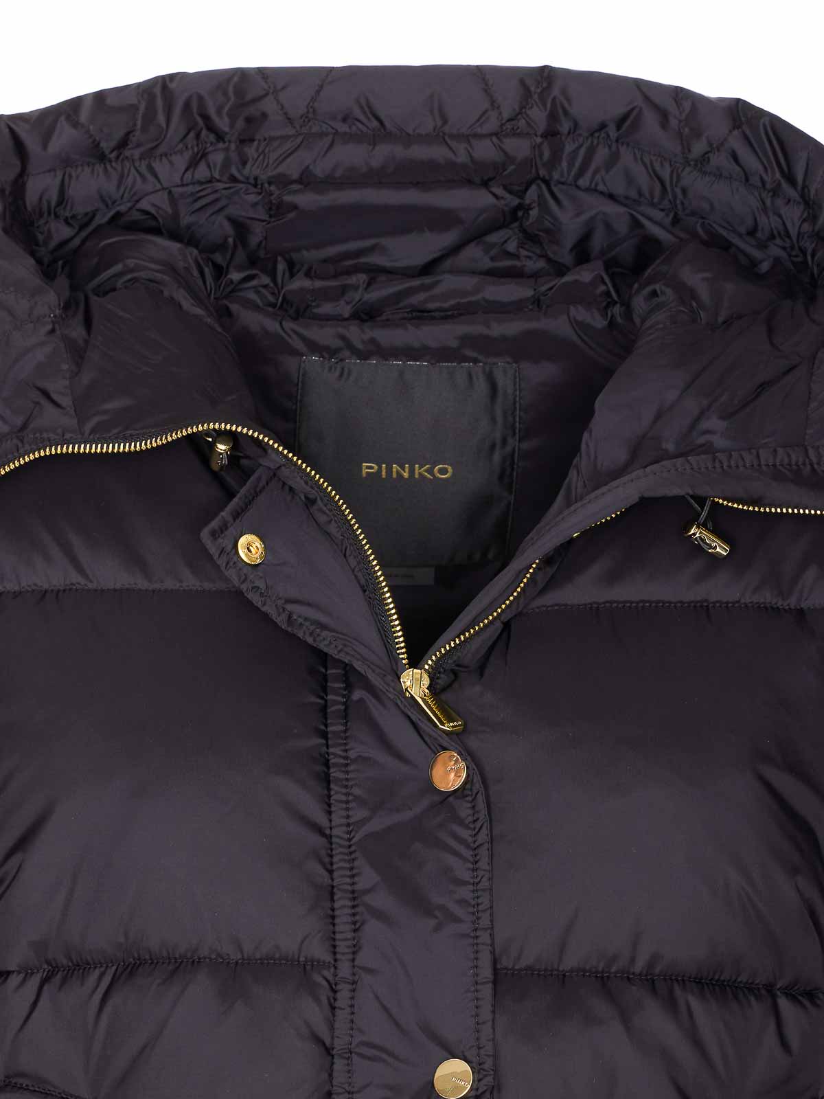 Pinko Impasto Down Jacket In Gray
