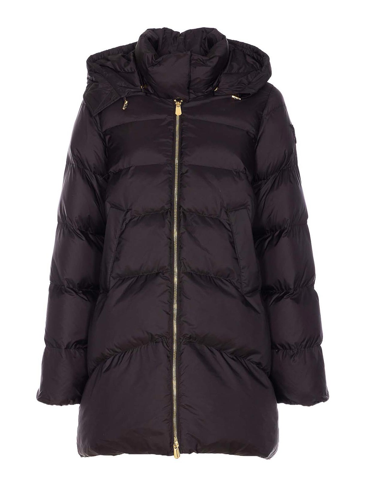 Pinko Calzone Down Jacket In Gray