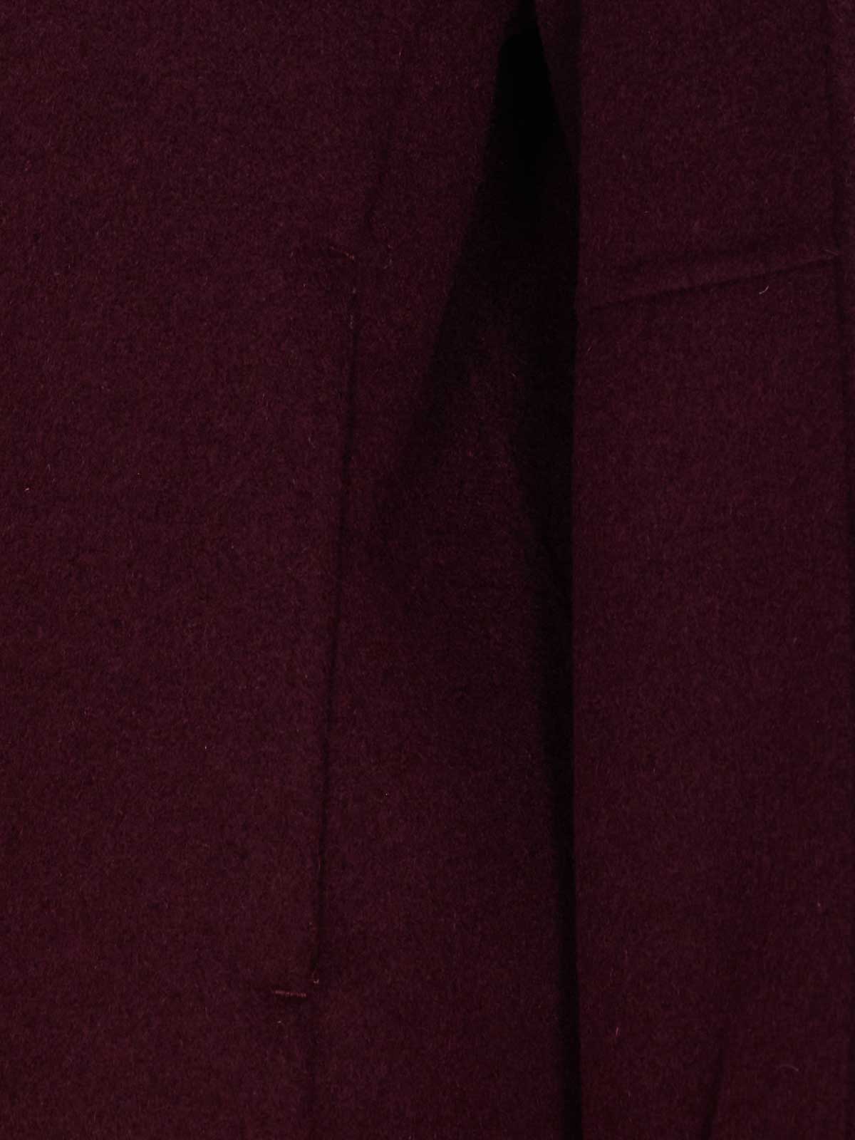 Twinset Double-faced Bomber Jacket With High Collar In Burgundy