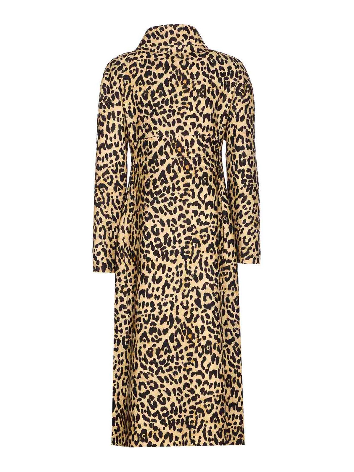 Valentino Beige Coat In Brown