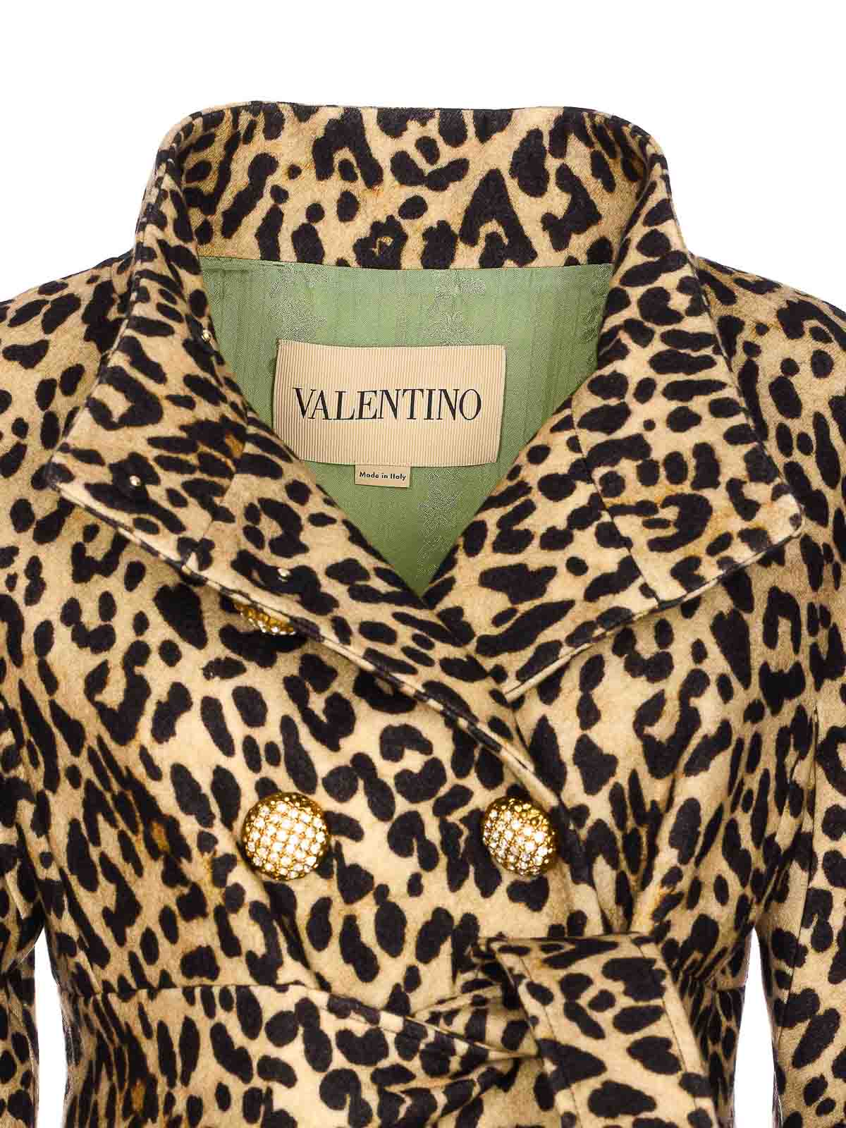 Valentino Beige Coat In Brown